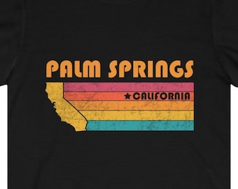 Palm Springs Shirt California Tshirt City Retro Gift Idea Tourist Tee Palm Springs California Gift CA Palm Springs Souvenir Shirt