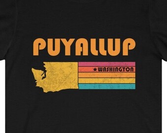 Puyallup Shirt Washington Tshirt City Retro Gift Idea Tourist Tee Puyallup Washington Gift WA Puyallup Souvenir Shirt