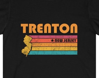 Trenton Camisa New Jersey Camiseta City Retro Regalo Idea Turista Tee Trenton Nueva Jersey Regalo NJ Trenton Souvenir Shirt