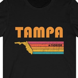 Tampa Shirt Florida Tshirt City Retro Gift Idea Tourist Tee Tampa Florida Gift FL Tampa Souvenir Shirt