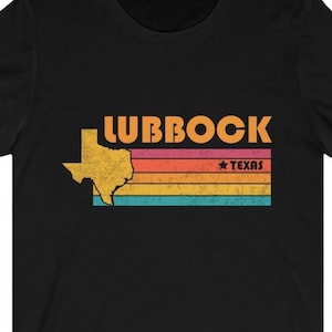 Lubbock Shirt Texas Tshirt City Retro Gift Idea Tourist Tee Lubbock Texas Gift TX Lubbock Souvenir Shirt