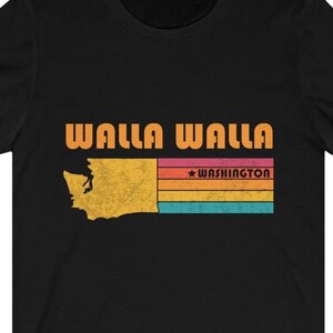 Walla Walla Camisa Washington Camiseta Ciudad Retro Regalo Idea Turística Walla Walla Washington Regalo WA Walla Walla Camisa Souvenir