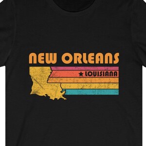 New Orleans Shirt Louisiana Tshirt City Retro Gift Idea Tourist Tee New Orleans Louisiana Gift LA New Orleans Souvenir Shirt