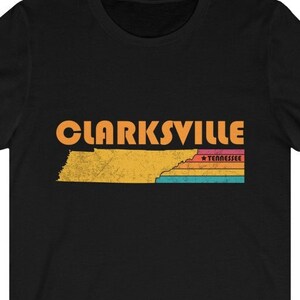 Clarksville Shirt Tennessee Tshirt City Retro Gift Idea Tourist Tee Clarksville Tennessee Gift TN Clarksville Souvenir Shirt
