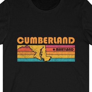 Cumberland Shirt Maryland Tshirt City Retro Gift Idea Tourist Tee Cumberland Maryland Gift MD Cumberland Souvenir Shirt