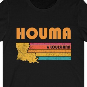 Houma Shirt Louisiana Tshirt City Retro Gift Idea Tourist Tee Houma Louisiana Gift LA Houma Souvenir Shirt