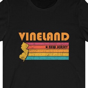 Vineland Shirt New Jersey Tshirt City Retro Gift Idea Tourist Tee Vineland New Jersey Gift NJ Vineland Souvenir Shirt