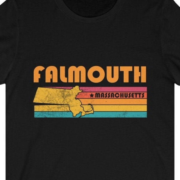 Falmouth Shirt Massachusetts Tshirt City Retro Gift Idea Tourist Tee Falmouth Massachusetts Gift MA Falmouth Souvenir Shirt
