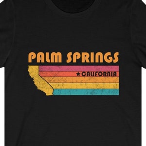 Camisa Palm Springs California camiseta California Retro regalo idea turística Tee Palm Springs California regalo CA Palm Springs camisa de recuerdo