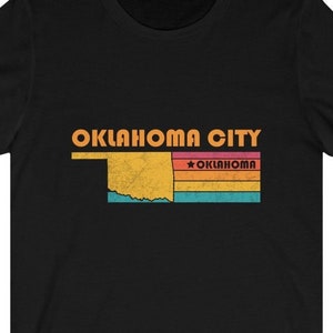 Oklahoma City Shirt Oklahoma Tshirt City Retro Gift Idea Tourist Tee Oklahoma City Oklahoma Gift OK Oklahoma City Souvenir Shirt