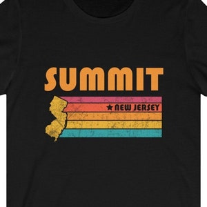 Summit Shirt New Jersey Tshirt City Retro Gift Idea Tourist Tee Summit New Jersey Gift NJ Summit Souvenir Shirt