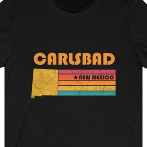 Carlsbad Shirt New Mexico Tshirt City Retro Gift Idea Tourist Tee Carlsbad New Mexico Gift NM Carlsbad Souvenir Shirt