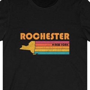Koszulka Rochester Nowy Jork Koszulka Miasto Retro Pomysł na prezent Koszulka turystyczna Rochester Nowy Jork Prezent NY Rochester Pamiątkowa koszulka