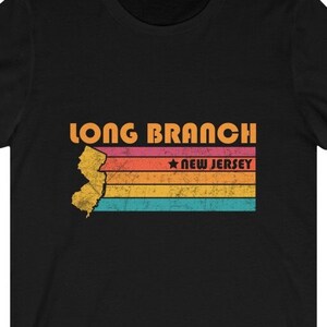 Long Branch Shirt New Jersey Tshirt City Retro Gift Idea Tourist Tee Long Branch New Jersey Gift NJ Long Branch Souvenir Shirt