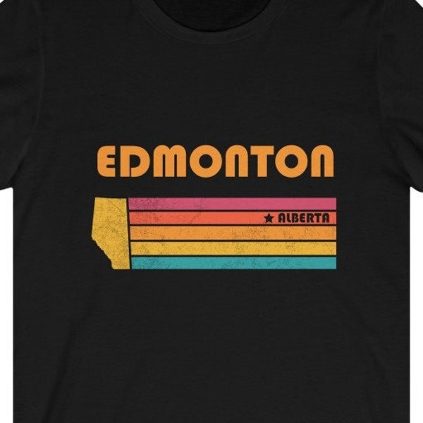 Edmonton Shirt Alberta Tshirt City Retro Gift Idea Tourist Tee Edmonton Alberta Gift AB Edmonton Souvenir Shirt