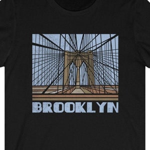Brooklyn Bridge Shirt Brooklyn Tshirt Vintage Souvenir Gift Idea NYC Tee New York Shirt City Lover Tee Skyline Retr
