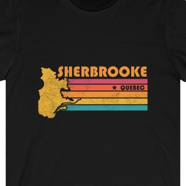 Sherbrooke Shirt Quebec Tshirt City Retro Gift Idea Tourist Tee Sherbrooke Quebec Gift QC Sherbrooke Souvenir Shirt