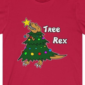 Tree Rex Shirt Christmas T-Rex Tree Dinosaur Christmas Tshirt Dino Lover Gift Idea Xmas Holiday Party Tee Funny Christmas Shirt Merry Xmas