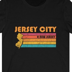 Jersey City Shirt New Jersey Tshirt City Retro Gift Idea Tourist Tee Jersey City New Jersey Gift NJ Jersey City Souvenir Shirt