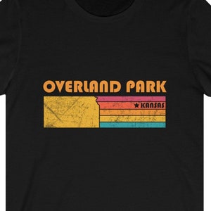 Camisa overland Park Kansas camiseta City Retro Gift Idea Tourist Tee Overland Park Kansas Regalo KS Overland Park camiseta de recuerdo