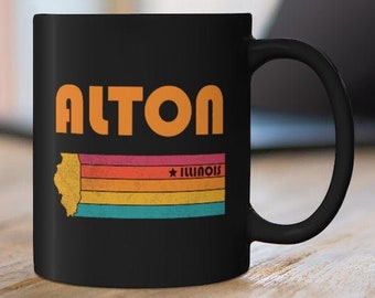 Alton Mug Illinois Coffee Mug City Retro Gift Idea Tourist Cup Alton  Illinois Gift IL Alton Souvenir Mug
