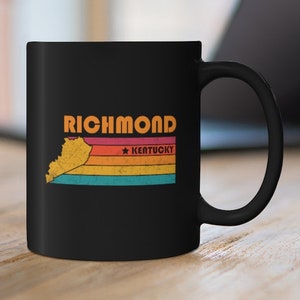 Richmond Mug Kentucky Coffee Mug City Retro Gift Idea Tourist Cup Richmond Kentucky Gift KY Richmond Souvenir Mug