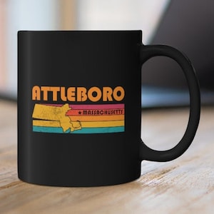 Attleboro Mug Massachusetts Coffee Mug City Retro Gift Idea Tourist Cup Attleboro Massachusetts Gift MA Attleboro Souvenir Mug