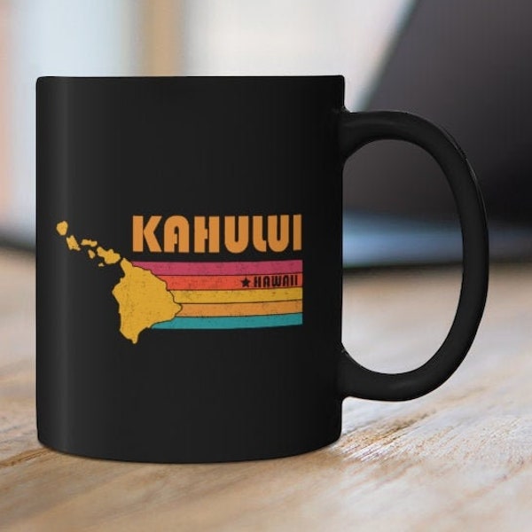 Kahului Mug Hawaii Coffee Mug City Retro Gift Idea Tourist Cup Kahului Hawaii Gift HI Kahului Souvenir Mug