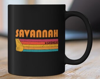Savannah Mug Georgia Coffee Mug City Retro Gift Idea Tourist Cup Savannah Georgia Gift GA Savannah Souvenir Mug