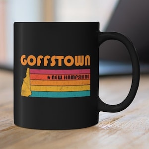 Goffstown Tasse New Hampshire Kaffeetasse City Retro Geschenkidee Tourist Cup Goffstown New Hampshire Geschenk NH Goffstown Souvenir Tasse