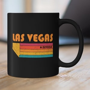 Las Vegas Mug Nevada Coffee Mug City Retro Gift Idea Tourist Cup Las Vegas Nevada Gift NV Las Vegas Souvenir Mug