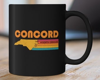 Concord Mug North Carolina Coffee Mug City Retro Gift Idea Tourist Cup Concord North Carolina Gift NC Concord Souvenir Mug