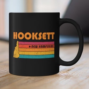 Hooksett Mug New Hampshire Coffee Mug City Retro Gift Idea Tourist Cup Hooksett New Hampshire Gift NH Hooksett Souvenir Mug