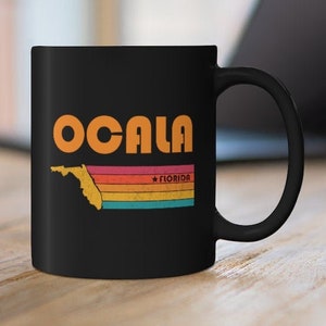 Ocala Mug Florida Coffee Mug City Retro Gift Idea Tourist Cup Ocala Florida Gift FL Ocala Souvenir Mug