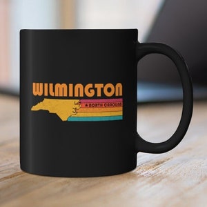 Wilmington Mug North Carolina Coffee Mug City Retro Gift Idea Tourist Cup Wilmington North Carolina Gift NC Wilmington Souvenir Mug