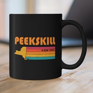 Peekskill Mug New York Coffee Mug City Retro Gift Idea Tourist Cup Peekskill New York Gift NY Peekskill Souvenir Mug