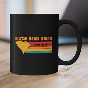 Hilton Head Island Mug South Carolina Coffee Mug City Retro Gift Idea Tourist Cup Hilton Head Island South Carolina Gift Hilton Head Island