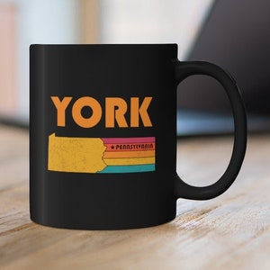 York Mug Pennsylvania Coffee Mug City Retro Gift Idea Tourist Cup York Pennsylvania Gift PA York Souvenir Mug