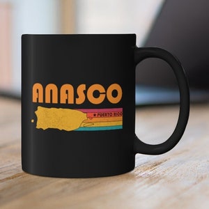 Anasco Mug Puerto Rico Coffee Mug City Retro Gift Idea Tourist Cup Anasco Puerto Rico Gift PR Anasco Souvenir Mug