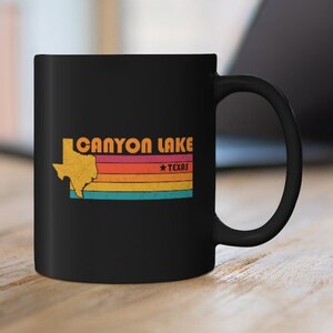 Canyon Lake Mug Texas Coffee Mug City Retro Gift Idea Tourist Cup Canyon Lake Texas Gift TX Canyon Lake Souvenir Mug