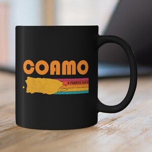Coamo Mug Puerto Rico Coffee Mug City Retro Gift Idea Tourist Cup Coamo Puerto Rico Gift PR Coamo Souvenir Mug