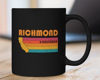 Richmond Mug California Coffee Mug City Retro Gift Idea Tourist Cup Richmond California Gift CA Richmond Souvenir Mug