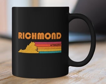 Richmond Mug Virginia Coffee Mug City Retro Gift Idea Tourist Cup Richmond Virginia Gift VA Richmond Souvenir Mug