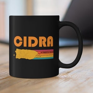 Cidra Mug Puerto Rico Coffee Mug City Retro Gift Idea Tourist Cup Cidra Puerto Rico Gift PR Cidra Souvenir Mug