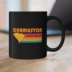Charleston Mug South Carolina Coffee Mug City Retro Gift Idea Tourist Cup Charleston South Carolina Gift SC Charleston Souvenir Mug
