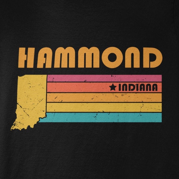 Hammond Svg Indiana Svg City Retro Gift Idea Tourist Png Hammond Indiana Gift IN Hammond Souvenir Digital File