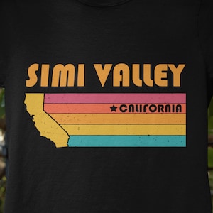 Simi Valley Svg California Svg City Retro Gift Idea Tourist Png Simi Valley California Gift CA Simi Valley Souvenir Digital File