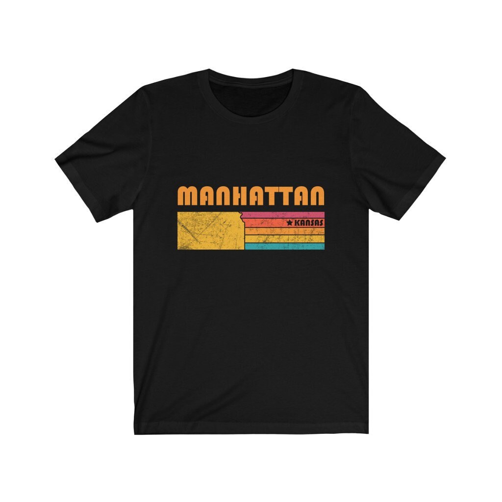Manhattan Shirt Kansas Tshirt City Retro Gift Idea Tourist Tee Manhattan Kansas Gift KS Manhattan Souvenir Shirt