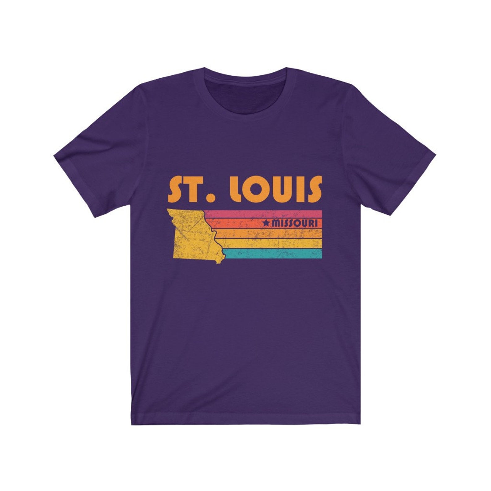 St. Louis Shirt Missouri Tshirt City Retro Gift Idea Tourist Tee St ...