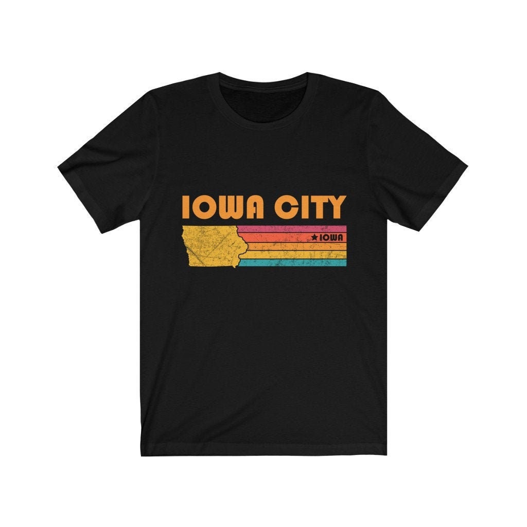 Iowa City Shirt Iowa Tshirt City Retro Gift Idea Tourist Tee Iowa City Iowa Gift iA Iowa City Souvenir Shirt, image size:1024x1024